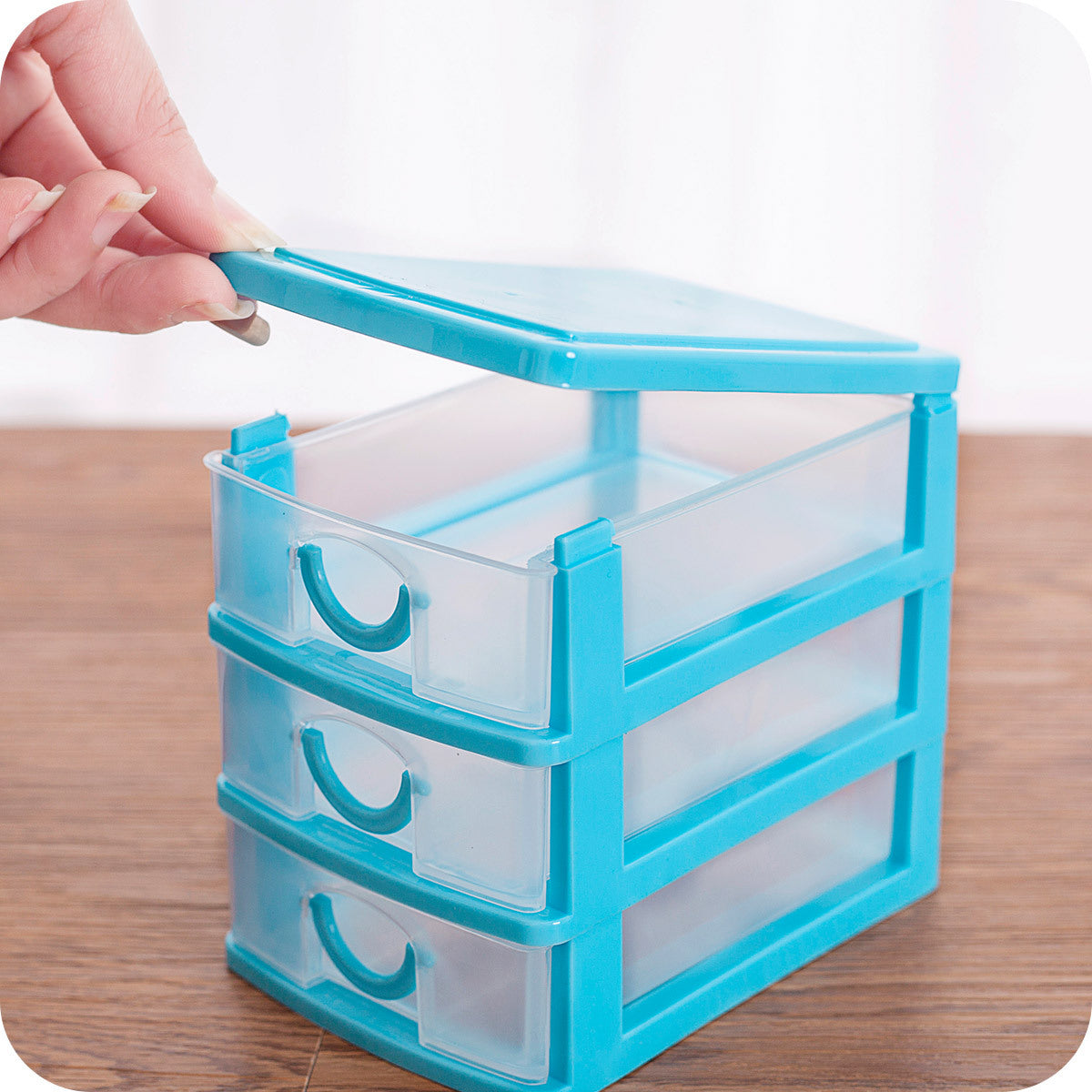 S Traders  3 Drawers Desktop Multipurpose Organizer