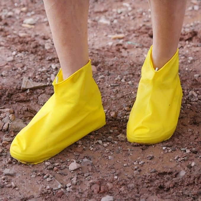 1 Pair Latex Waterproof Shoe Covers