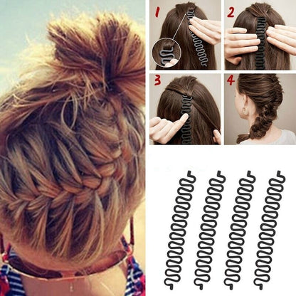 1 ps Fashion Hair French Braid Clip (Hair Bun Maker).